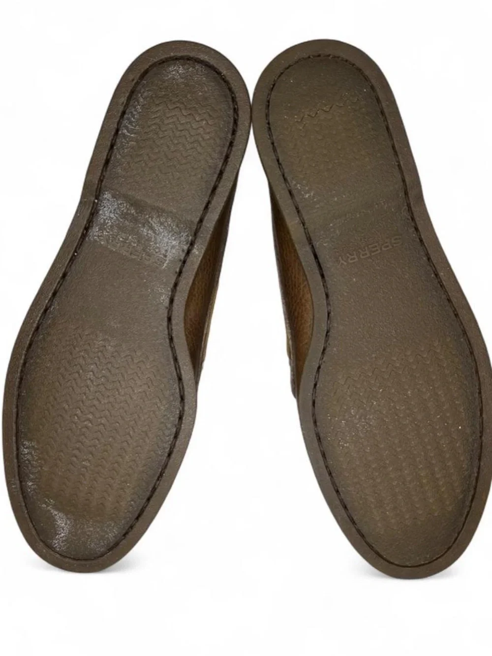 Sperry Top-Sider Authentic Original 2-Eye Boat Loafers Men 8 Brown Leather Shoes